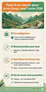 vaccin Ha Giang Loop, vaccin Vietnam, Ha Giang Loop vaccin obligatoire, vaccins recommandés Vietnam, encéphalite japonaise Ha Giang