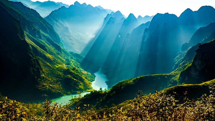 La Rivière Nho Que et le Canyon de Tu San La rivière Nho Que, un des symboles de la boucle de Ha Giang